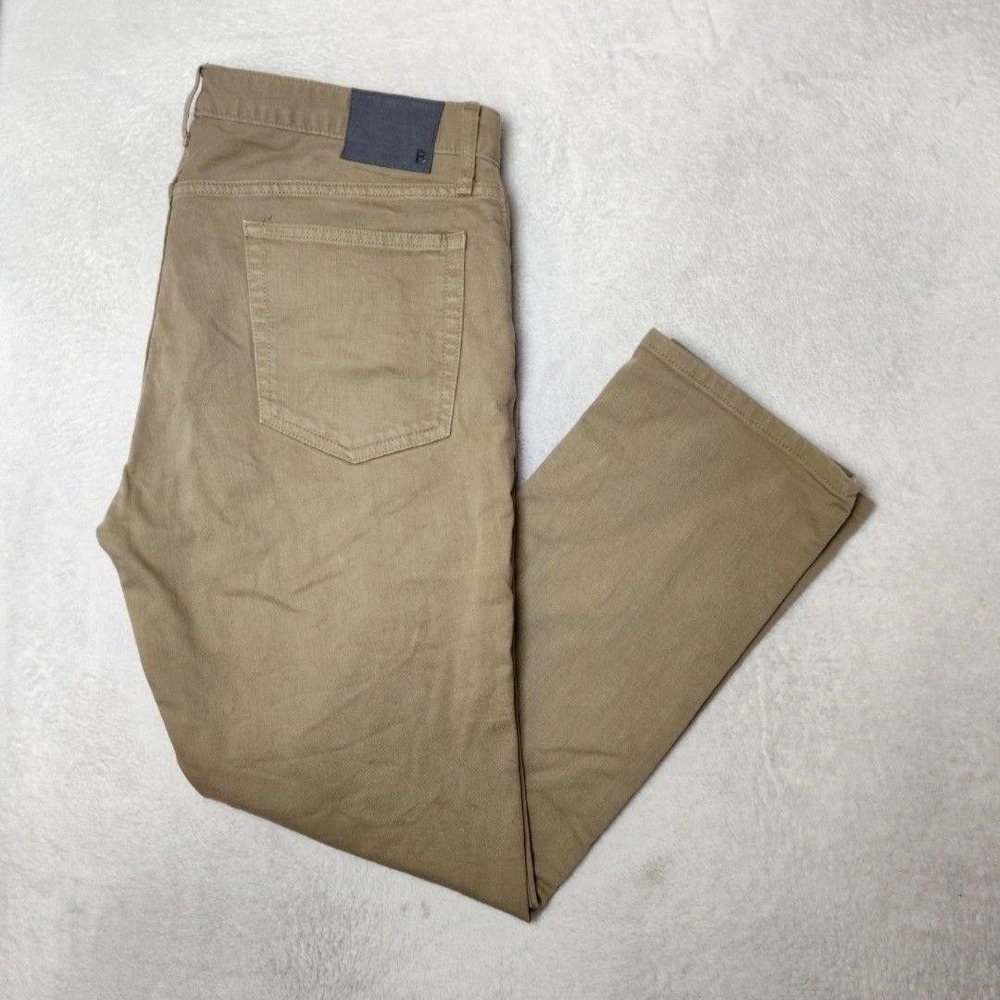 Bonobos Jeans Mens 36x30 Beige Slim Stretch Cotton Canvas 5-Pocket Pants